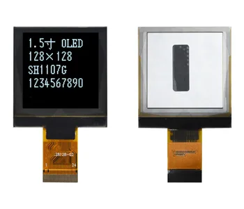 1.5 inç 24PİN Beyaz OLED Ekran Ekran COG SH1107G Sürücü IC 128 * 128 SPI/IIC Arayüzü