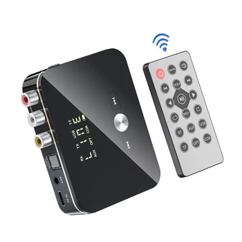 Kablosuz Bluetooth uyumlu 5.0 Ses Adaptörü USB Dongle Verici Alıcı Kulaklık Araba müzik hoparlörü IR Uzaktan Q5WA