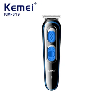 Kemei KM-319 Elektrikli Saç Kesme Profesyonel erkek Düzeltici USB Şarj Edilebilir Elektrikli Saç Düzeltici Saç Kesme Makinesi