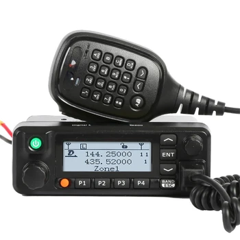 MD-9600 GPS Dijital / FM Analog Çift Bant DMR Mobil Telsiz 50 Watt VHF / UHF Araba Kamyon Amatör Radyo HAM İki Yönlü Telsiz