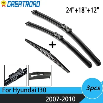 Silecek Ön ve Arka Silecek bıçak seti Hyundai İ30 2007 2008 2009 2010 Ön Cam Ön Cam 24