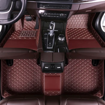 YOTONWAN LOGO Özel stil araba paspaslar Lincoln için tüm modeller Navigator MKS MKZ MKC MKX MKT otomatik Halı Halı Araba-Styling